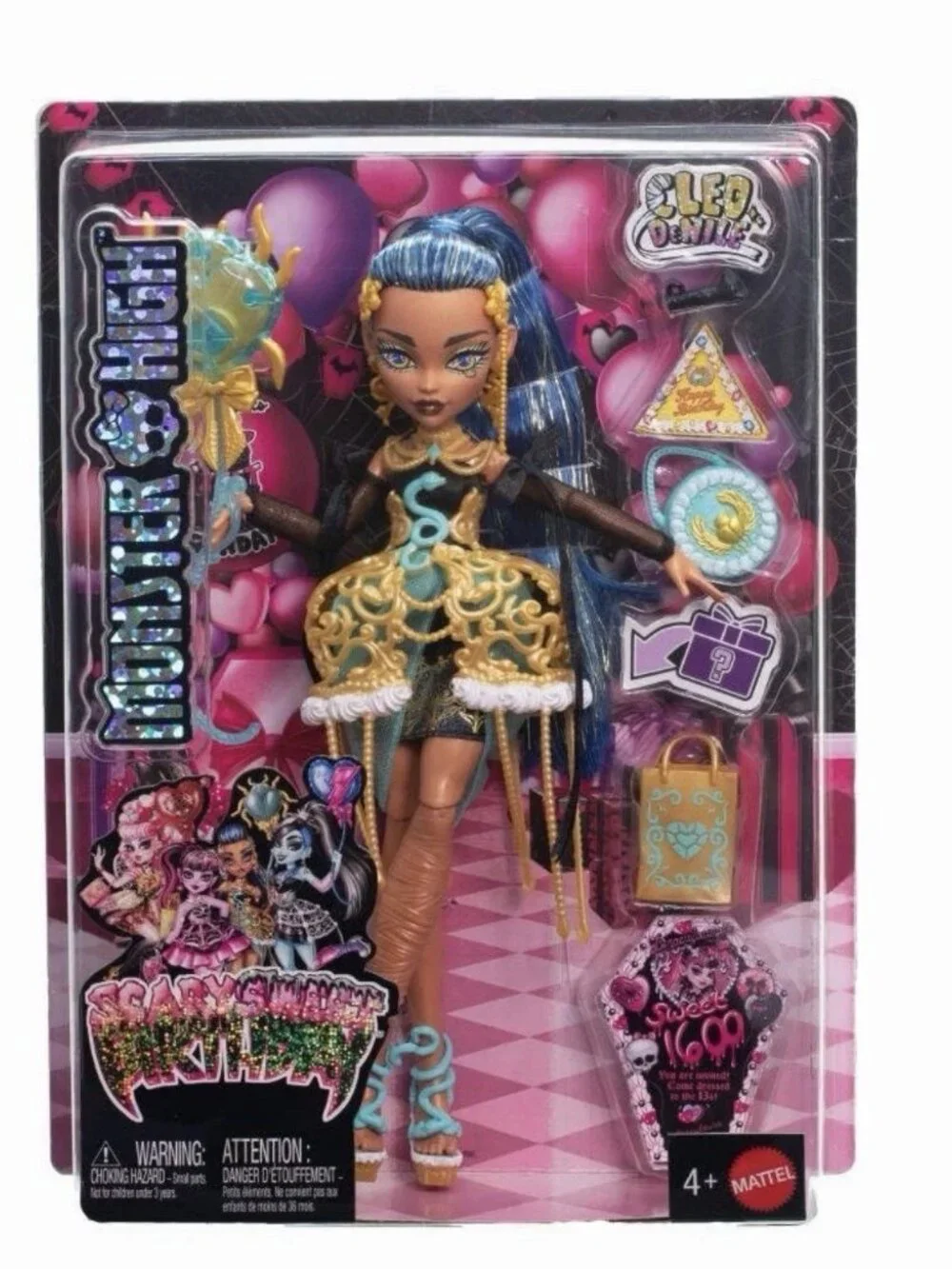 Monster High Scary Sweet Birthday Cleo DeNile Doll Collectible Gift